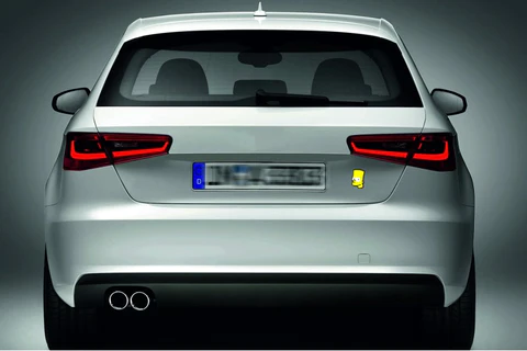 Bart Simpson tailgate trunk rear emblem with Bart Simpson logo Custom Rear Emblem decoinfabric
