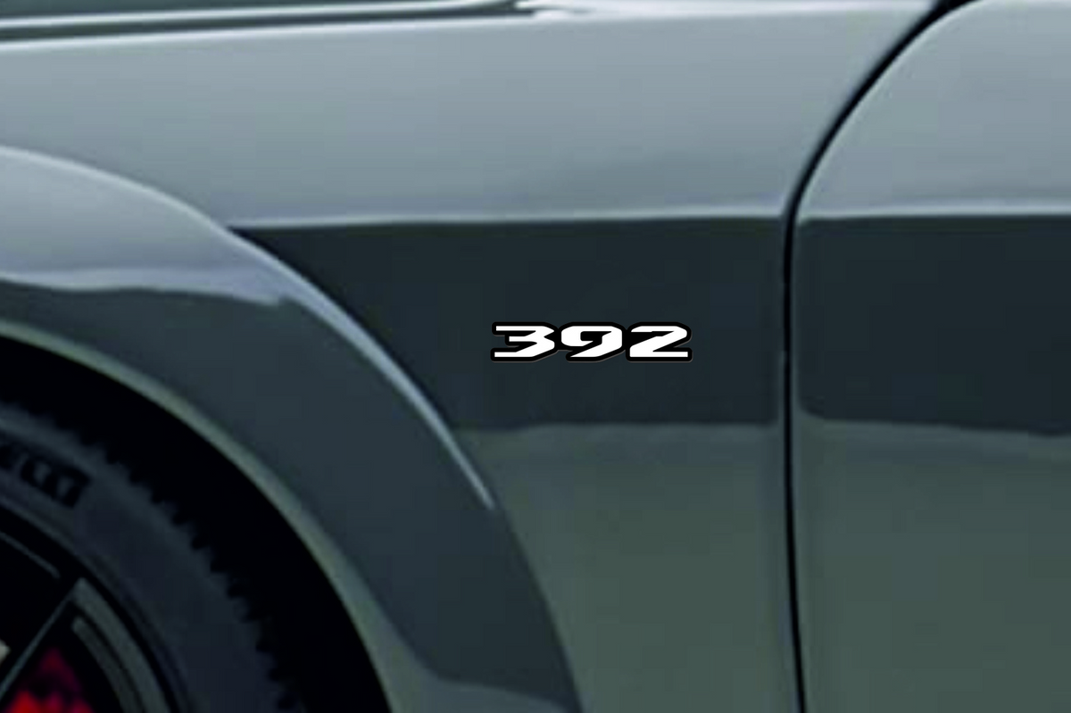 Par De Emblemas 392 Laterales 3D En Rojo Y Negro Para Guardabarros, Insignias De Estilo Agresivo