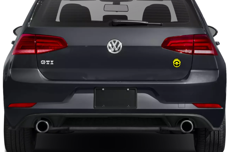 Tailgate trunk rear emblem with Mad Max Fury Road logo Custom Rear Emblem decoinfabric
