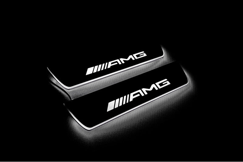 Mercedes GLE II W167 2019+ Car Door Sill With Logo AMG Mercedes Led Door Sills opdesign