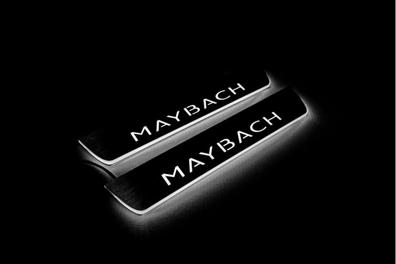 Mercedes S-Class W223 2020+ Auto Door Sill Plates With Logo Maybach