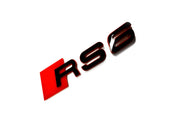 Audi tailgate trunk rear 3D emblem with RS6 logo (type MIXT) Audi emblems decoinfabric