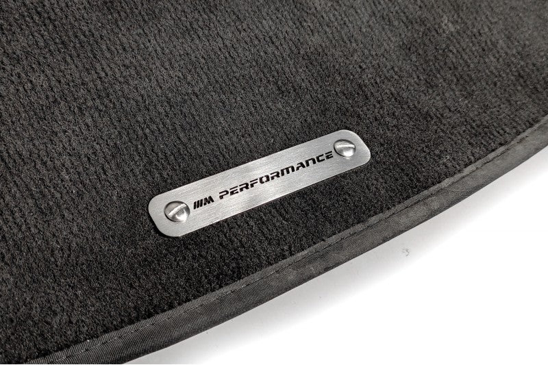Stainless Steel Floor Mats Emblems Set Badges for BMW with M Perfomance Logo Car Mats Badges Decoin