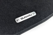 Stainless Steel Floor Mats Emblems Set Badges with Subaru Logo Car Mats Badges Decoin