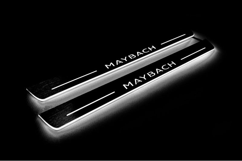 Mercedes S-Class W223 2020+ Auto Door Sill Plates With Logo Maybach