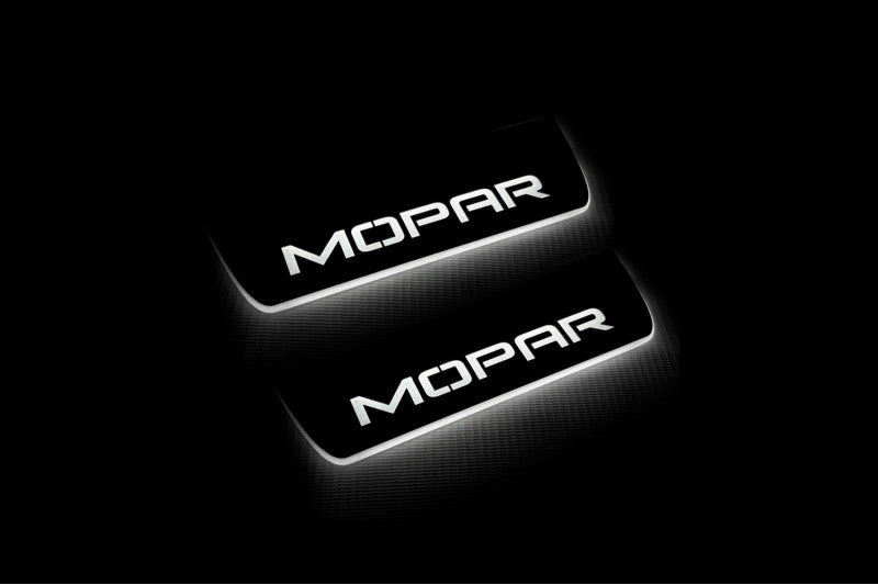 Dodge Durango III 2011+ LED Car Door Sill With Logo MOPAR Dodge Led Door Sills opdesign