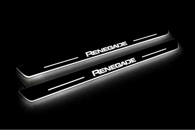Jeep Renegade 2014+ LED Door Sills With Logo Renegade