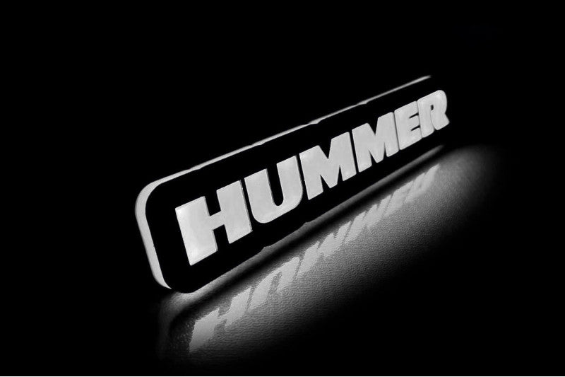 Hummer Illuminated LED Radiator Grille Emblems and Badges with Hummer logo Hummer Led Emblems decoinfabric