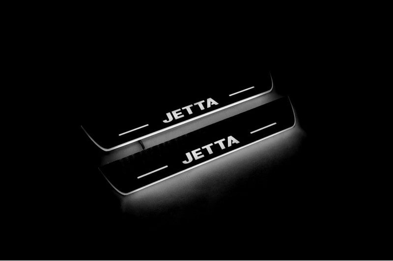 Volkswagen Jetta VI 2010-2018 Door Sill Protectors With Logo Jetta Volkswagen Led Door Sills opdesign