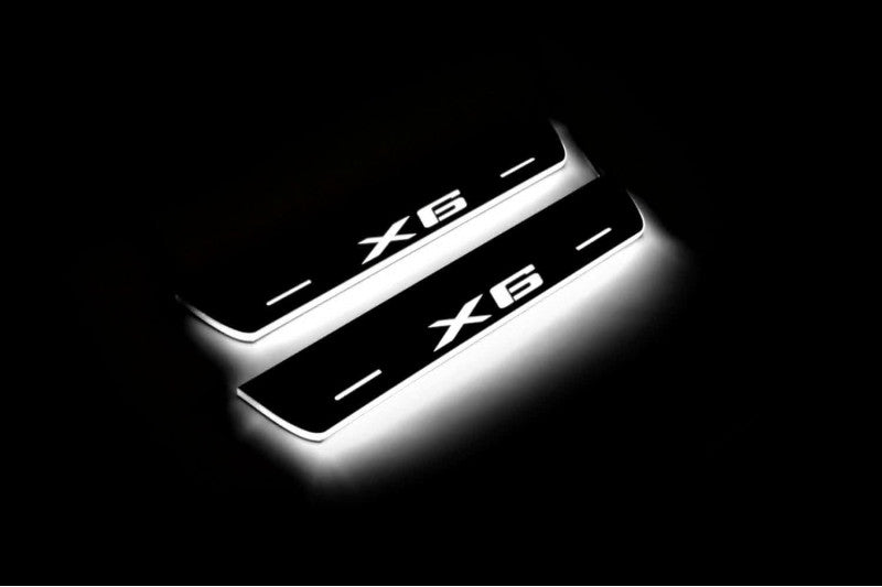 BMW X6 E71 Listwy progowe Led Z Logo HAMANN