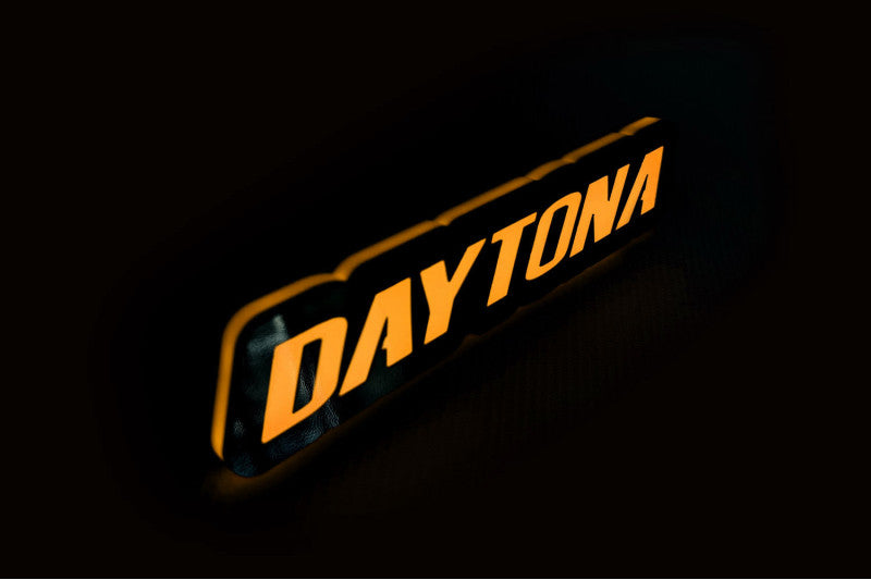 Dodge Illuminated LED Radiator Grille Emblems and Badges with Daytona logo Dodge Led emblems decoinfabric