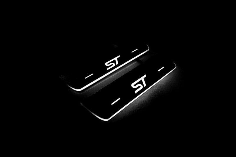 Ford Focus III 2011-2018 Door Sill Led Plate With Logo ST