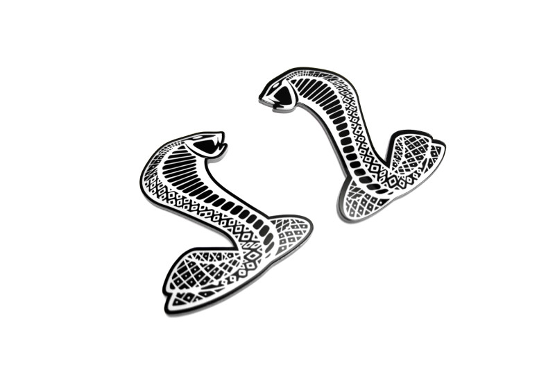 Ford emblem for fenders with Mustang Snake logo Ford emblems decoinfabric