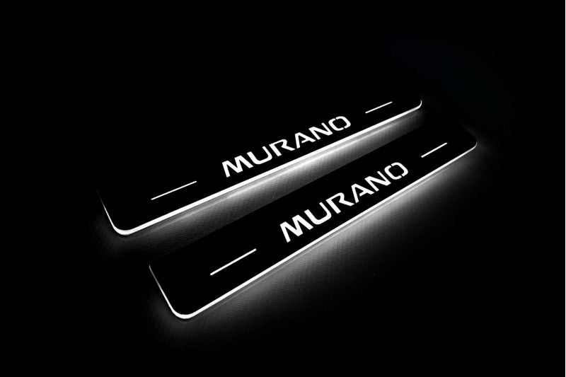 Nissan Murano II 2008-2014 LED Door Sills With Logo Murano Nissan Led Door Sills opdesign
