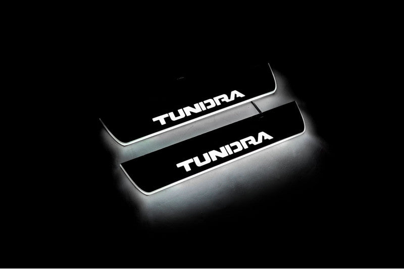 Toyota Tundra II 2007-2013 LED Car Door Sill With Logo Tundra