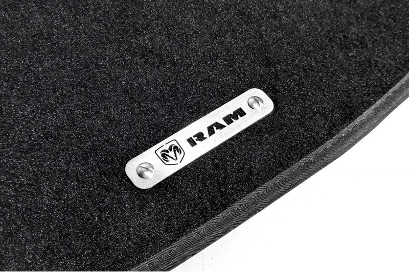 Stainless Steel Floor Mats Emblems Set Badges with Dodge Ram Logo Car Mats Badges Decoin