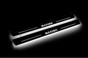 Nissan Maxima VIII 2015+ LED Door Sills With Logo Maxima Nissan Led Door Sills opdesign
