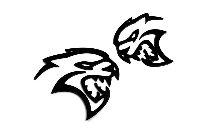 Chrysler 300C II emblem for fenders with Hellcat logo (Type Mono) Chrysler emblems decoinfabric