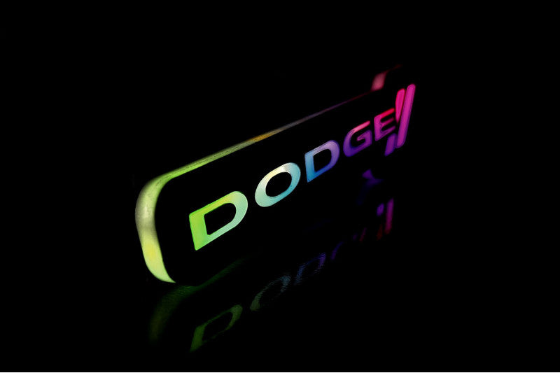 Dodge Illuminated LED Radiator Grille Emblems and Badges with Dodge (type 2) logo Dodge Led emblems decoinfabric
