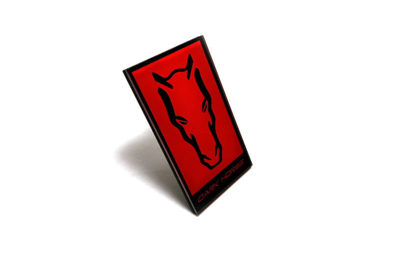 Ford Mustang Radiator grille emblem with Mustang Dark Horse logo (Type 3) Ford emblems decoinfabric