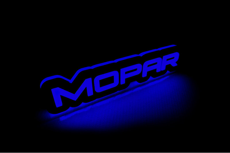 Dodge Illuminated LED Radiator Grille Emblems and Badges with Mopar (type 1) logo Dodge Led emblems decoinfabric