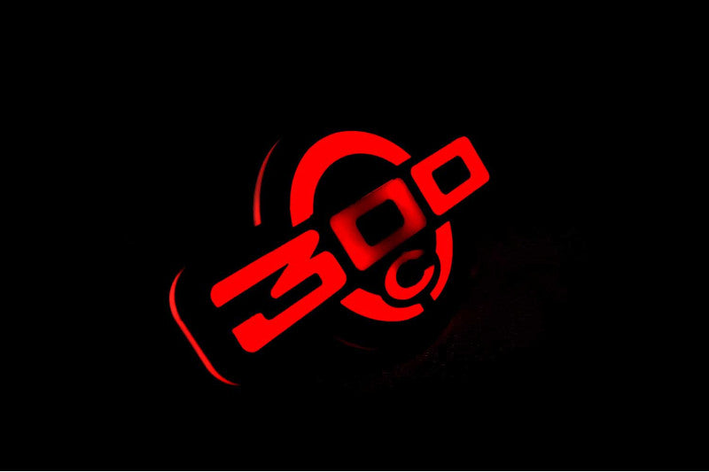 Chrysler Illuminated LED Radiator Grille Emblems and Badges with 300C (type 2) logo Chrysler Led Emblems decoinfabric