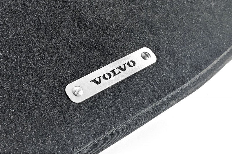 Stainless Steel Floor Mats Emblems Set Badges with Volvo Logo Car Mats Badges Decoin