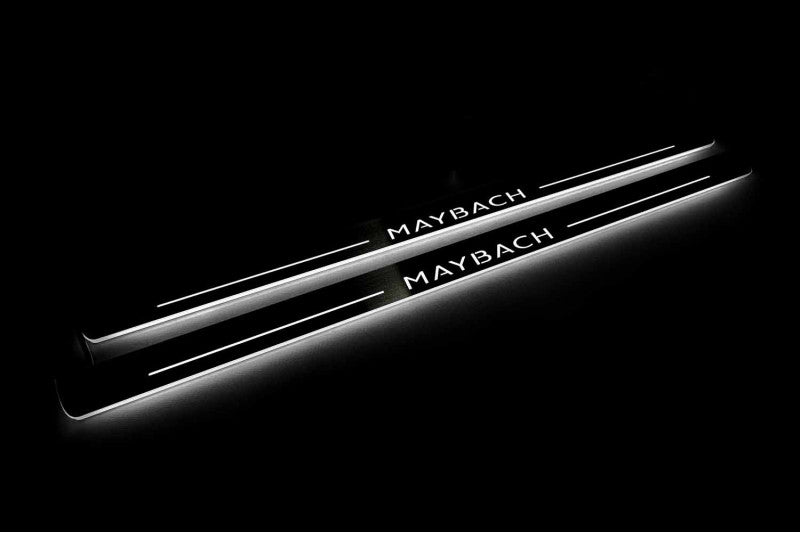 Mercedes S-Class C217 2014-2020 Door Sill Led Plate With Maybach Logo