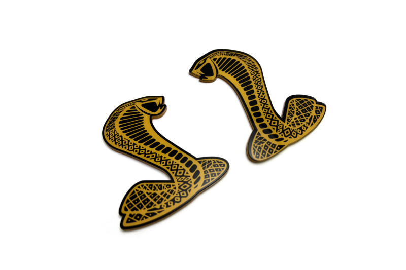 Ford emblem for fenders with Mustang Snake logo