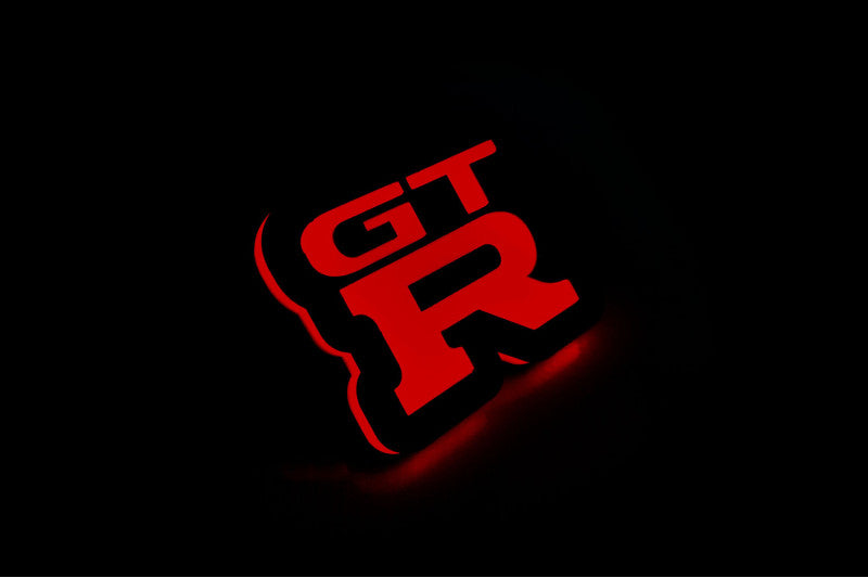 Nissan Illuminated LED Radiator Grille Emblems and Badges with GT-R (type 2) logo Nissan Led Emblems decoinfabric
