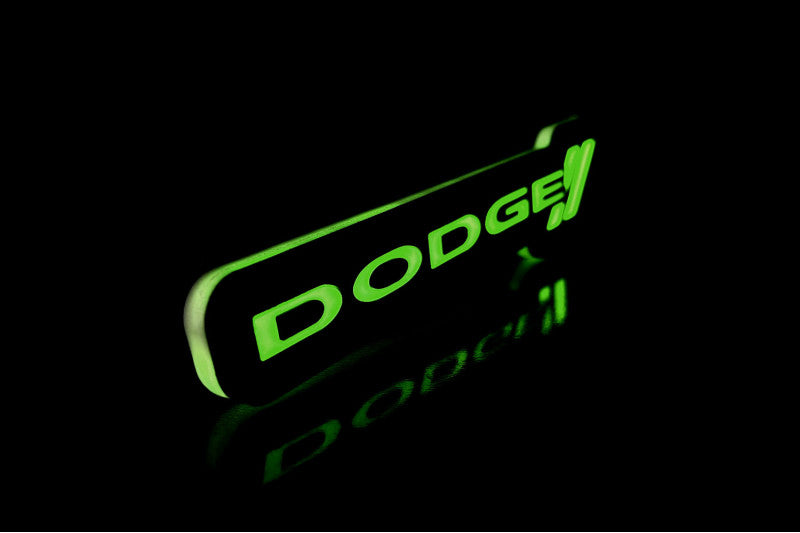 Dodge Illuminated LED Radiator Grille Emblems and Badges with Dodge (type 2) logo Dodge Led emblems decoinfabric