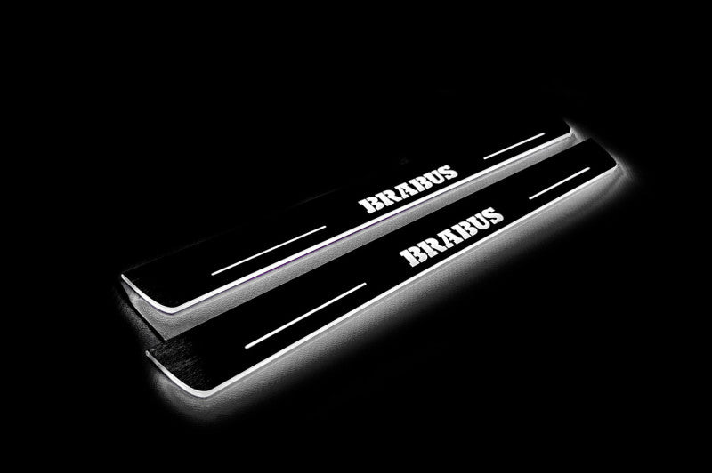 Mercedes GLS I 2015-2019 Led Door Sills With Logo Brabus
