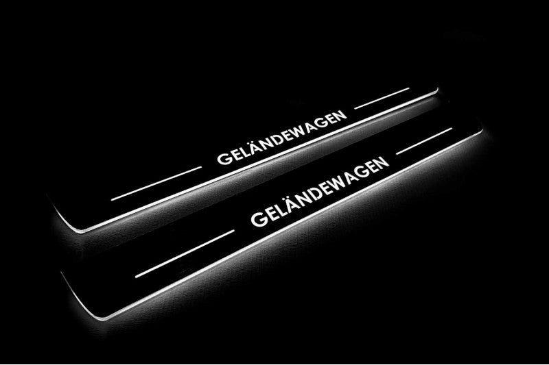 Soleiras das portas BMW 5 E60 com led com logotipo M Performance
