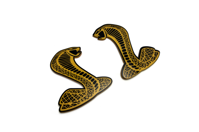 Ford emblem for fenders with Mustang Snake logo Ford emblems decoinfabric