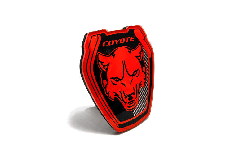 Ford Mustang Radiator grille emblem with Mustang Dark Coyote logo (Type 1) Ford emblems decoinfabric