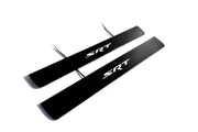 Dodge Durango III 2011+ Led Door Sill Pro With Logo SRT (Premium Painting) Dodge Led Door Sills PRO opdesign
