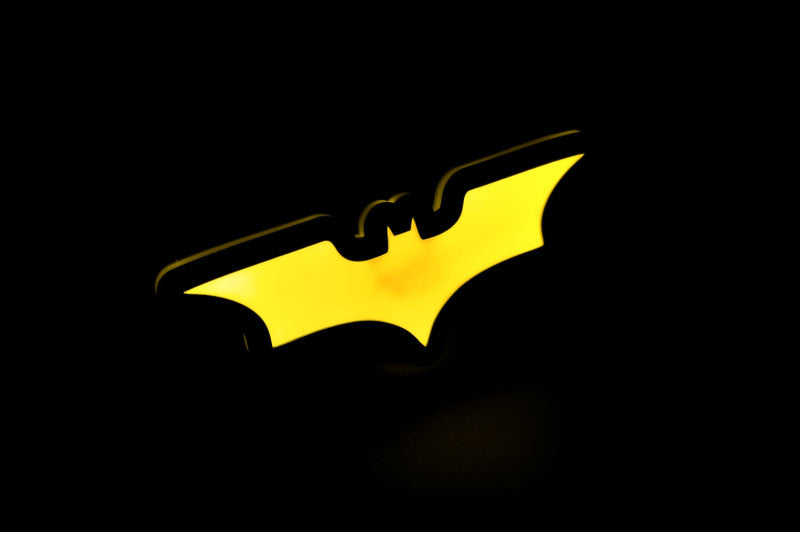 Illuminated LED Radiator Grille Emblems and Badges with Batman logo Custom Led Emblems decoinfabric