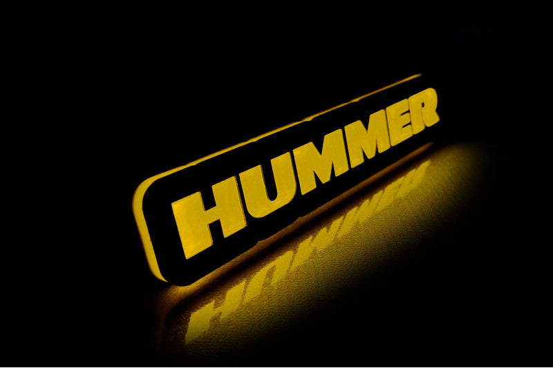 Hummer Illuminated LED Radiator Grille Emblems and Badges with Hummer logo Hummer Led Emblems decoinfabric