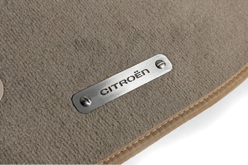 Stainless Steel Floor Mats Emblems Set Badges with Citroen Logo Car Mats Badges Decoin