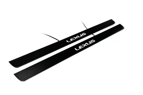 Lexus GX I 2002-2009 Led Door Sill Pro With Logo Lexus (Premium Painting)