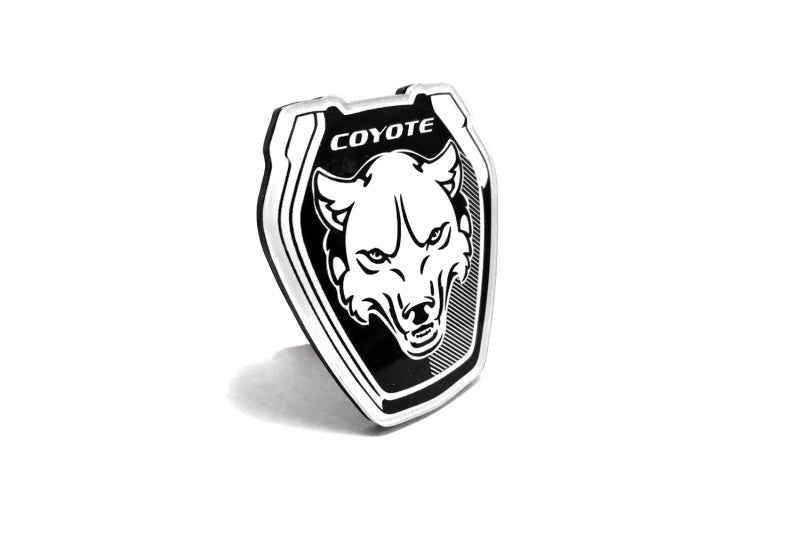 Ford Mustang Radiator grille emblem with Mustang Dark Coyote logo (Type 1) Ford emblems decoinfabric