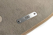Stainless Steel Floor Mats Emblems Set Badges with Fiat Logo Car Mats Badges Decoin