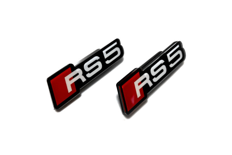 Colored Floor Mat Emblems for Audi RS5 – Add a Touch of Personality Car Mats Badges Decoin