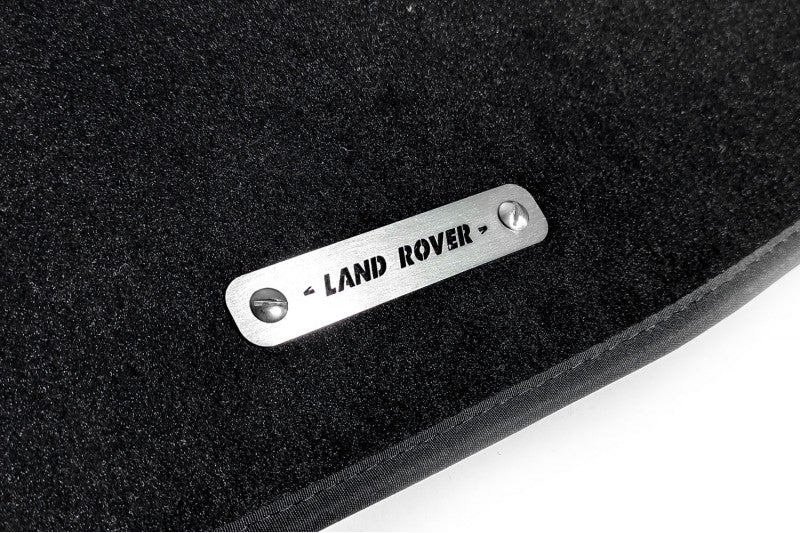 Stainless Steel Floor Mats Emblems Set Badges with Land Rover Logo Car Mats Badges Decoin