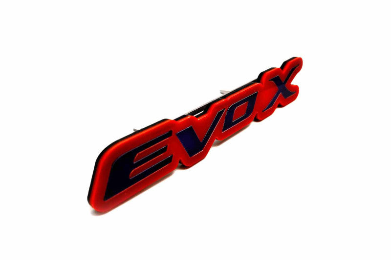 Mitsubishi Radiator grille emblem with EvoX logo Mitsubishi emblems decoinfabric