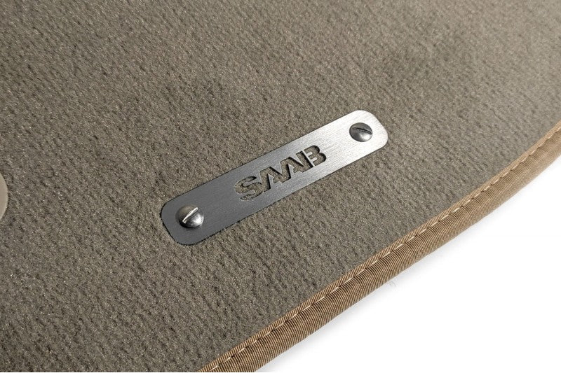 Stainless Steel Floor Mats Emblems Set Badges with Saab Logo Car Mats Badges Decoin