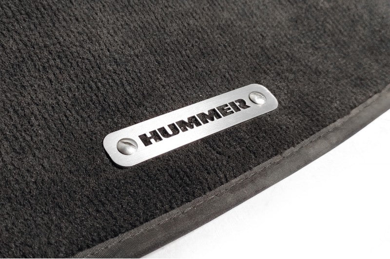 Stainless Steel Floor Mats Emblems Set Badges with Hummer Logo Car Mats Badges Decoin