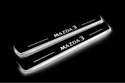 Mazda 3 IV 2019+ Car Door Sill With Logo Mazda 3 Mazda Led Door Sills opdesign
