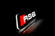 Audi Illuminated LED Radiator Grille Emblems and Badges with RS6 logo Audi Led emblems decoinfabric