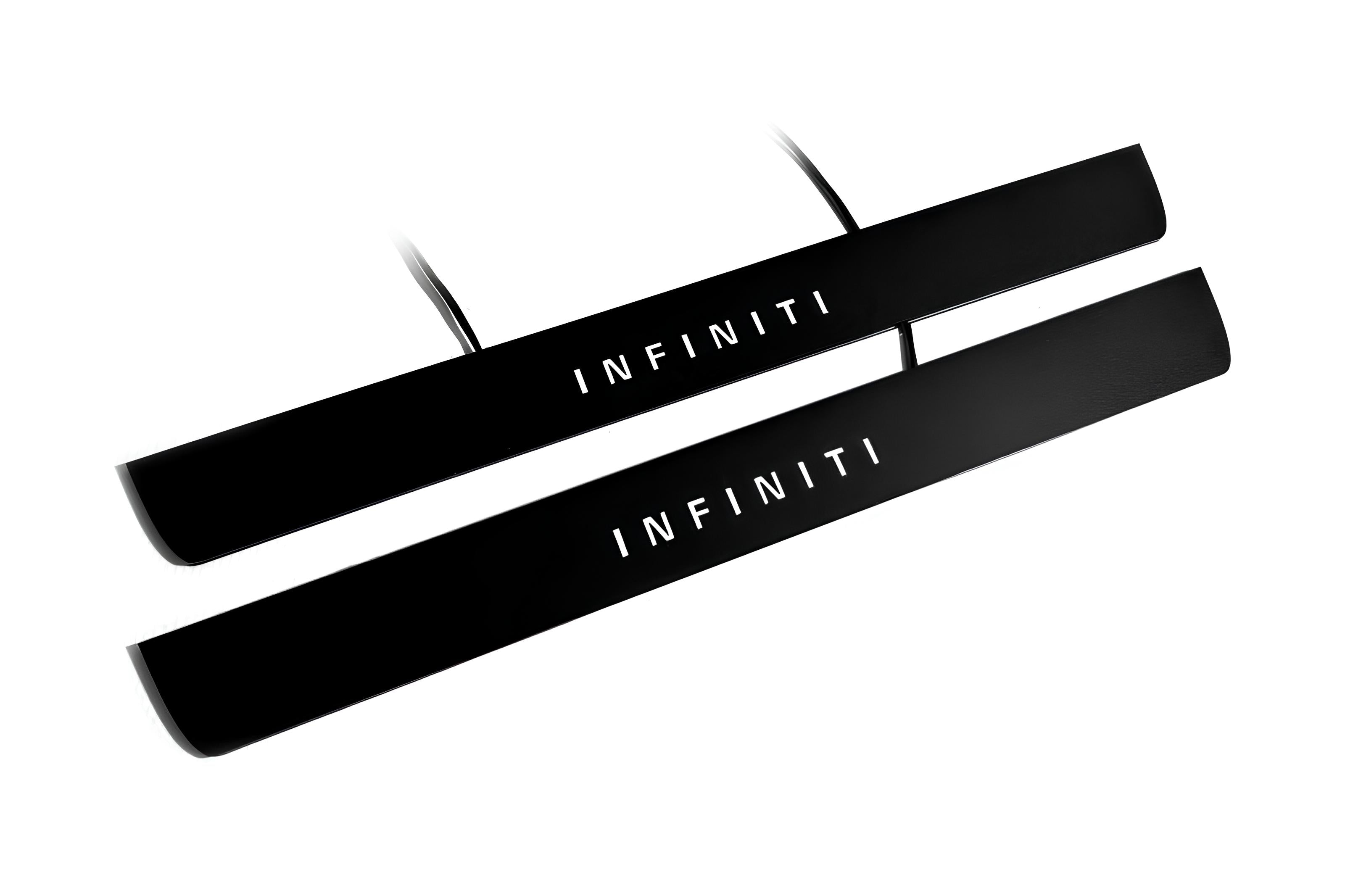 Infiniti QX70 (FX) 2008+ Led Door Sill Pro With Logo Infiniti (Premium Painting) Infiniti Led Door Sills PRO opdesign